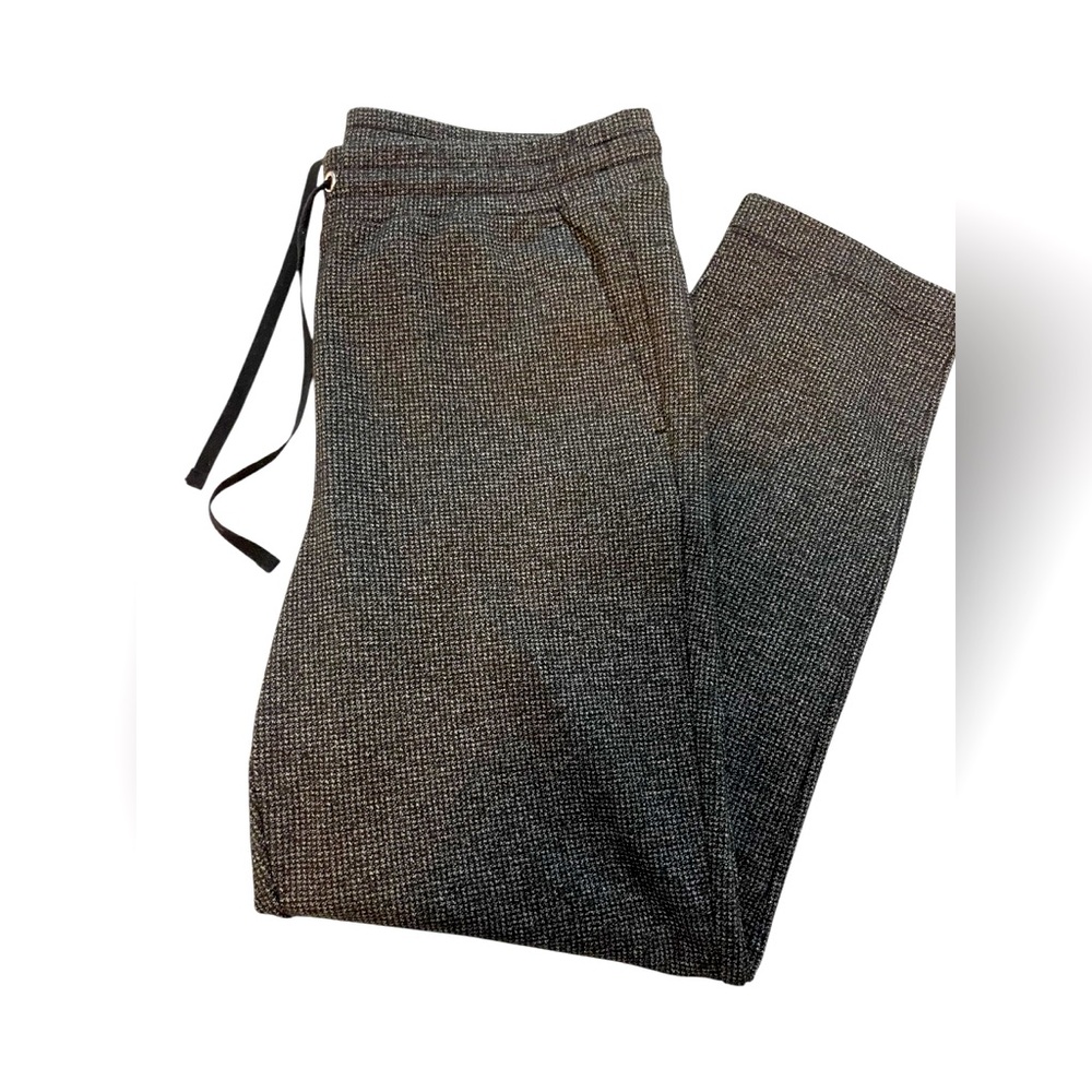 Loft Pull On Brushed Comfy Drawstring Work Pants Stretchy Polyester